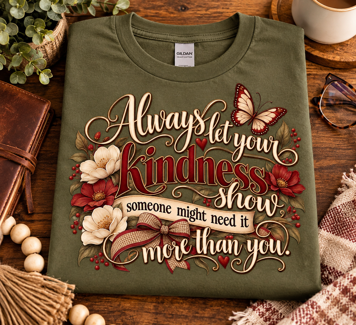 Always Let Your Kindness Show – Inspirational Graphic Tee