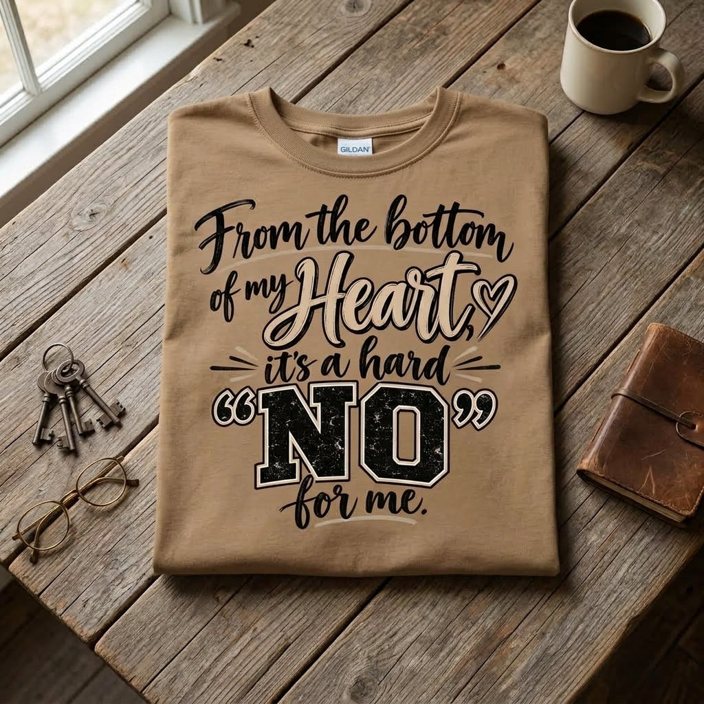From the Bottom of My Heart, It’s a Hard NO T-Shirt