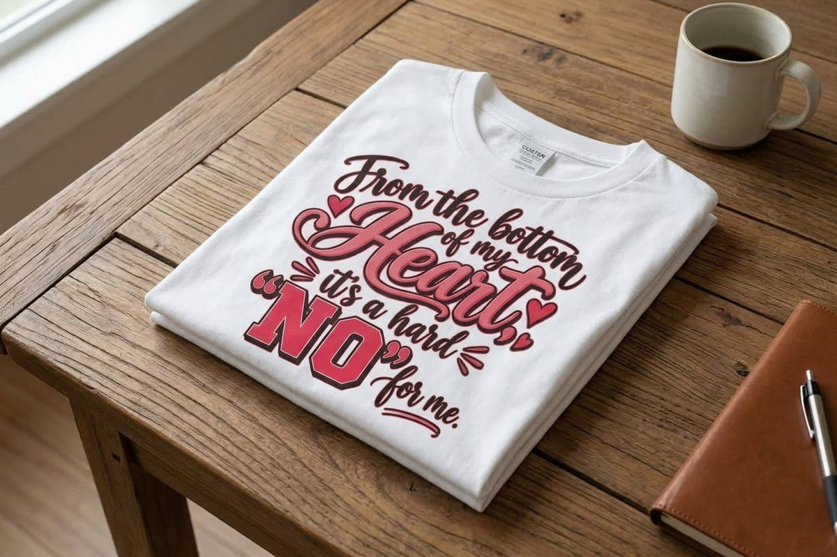From the Bottom of My Heart, It’s a Hard NO T-Shirt