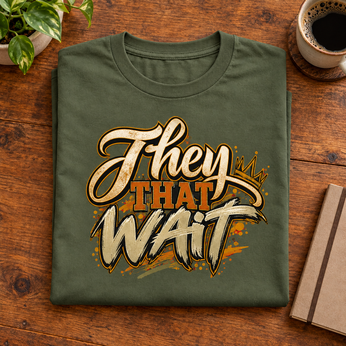 They That Wait – Inspirational Graphic T-Shirt