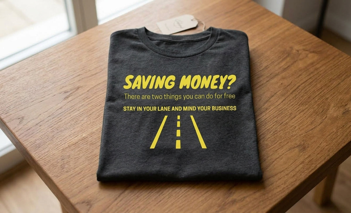 Saving Money? Stay in Your Lane & Mind Your Business T-Shirt