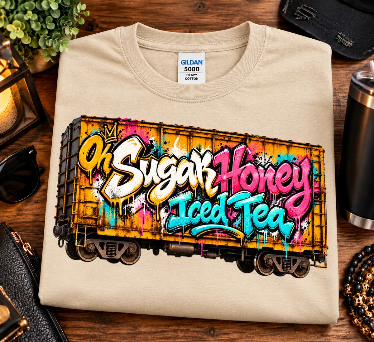 Oh Sugar Honey Iced Tea – Graffiti Graphic T-Shirt