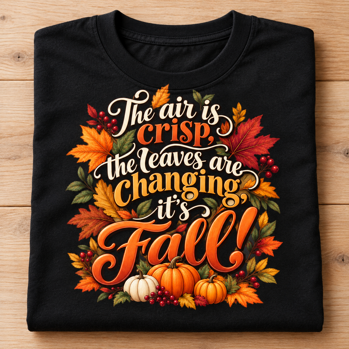 “The Air Is Crisp, The Leaves Are Changing, It’s Fall!” Unisex T-Shirt